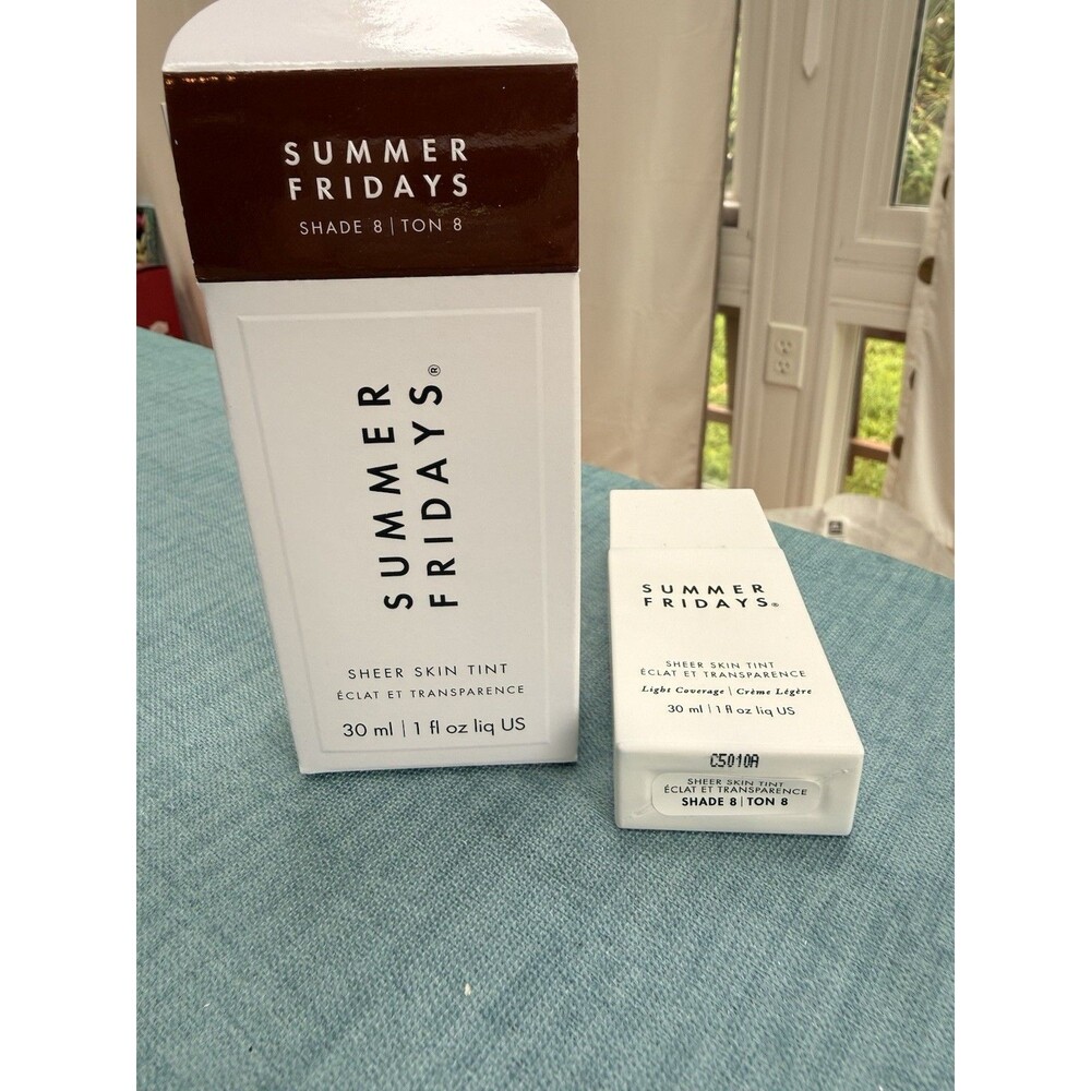 Shade 8 - Summer Fridays Sheer Skin Tint 1 Oz NEW Vegan Fragrance Free